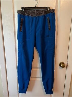 Dickies Blue Jogger Pants with Gray Waistband with matching top